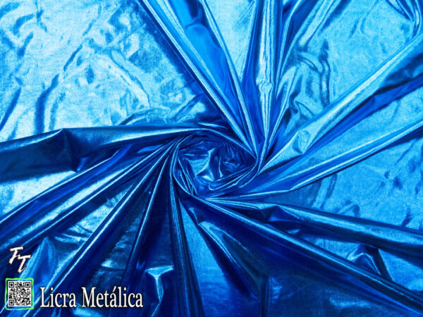 Lycra Metálica | Azul Turquesa