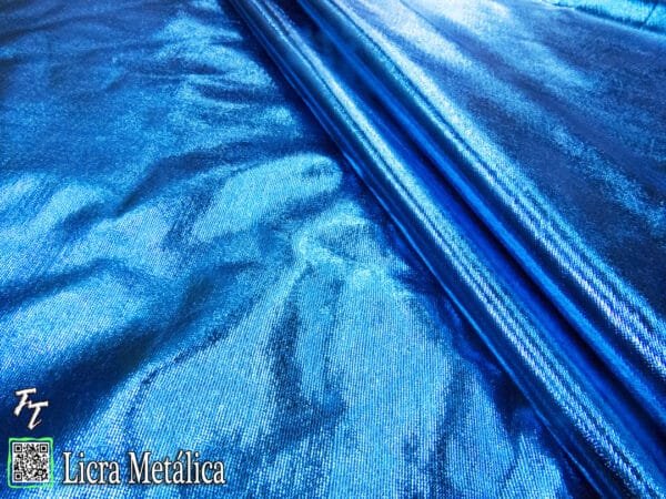 Lycra Metálica | Azul Turquesa