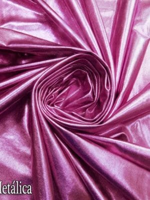 Lycra Metálica | Rosa Pastel