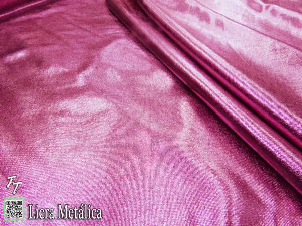Lycra Metálica | Rosa Pastel