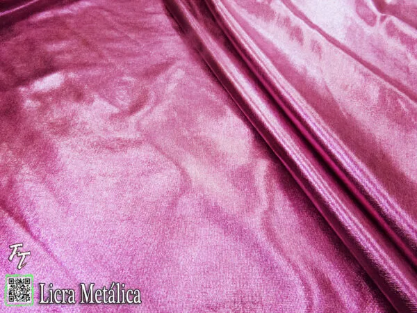 Lycra Metálica | Rosa Pastel