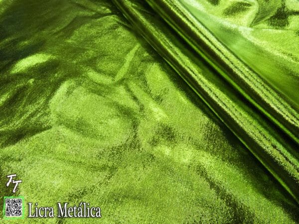 Lycra Metálica | Verde Manzana