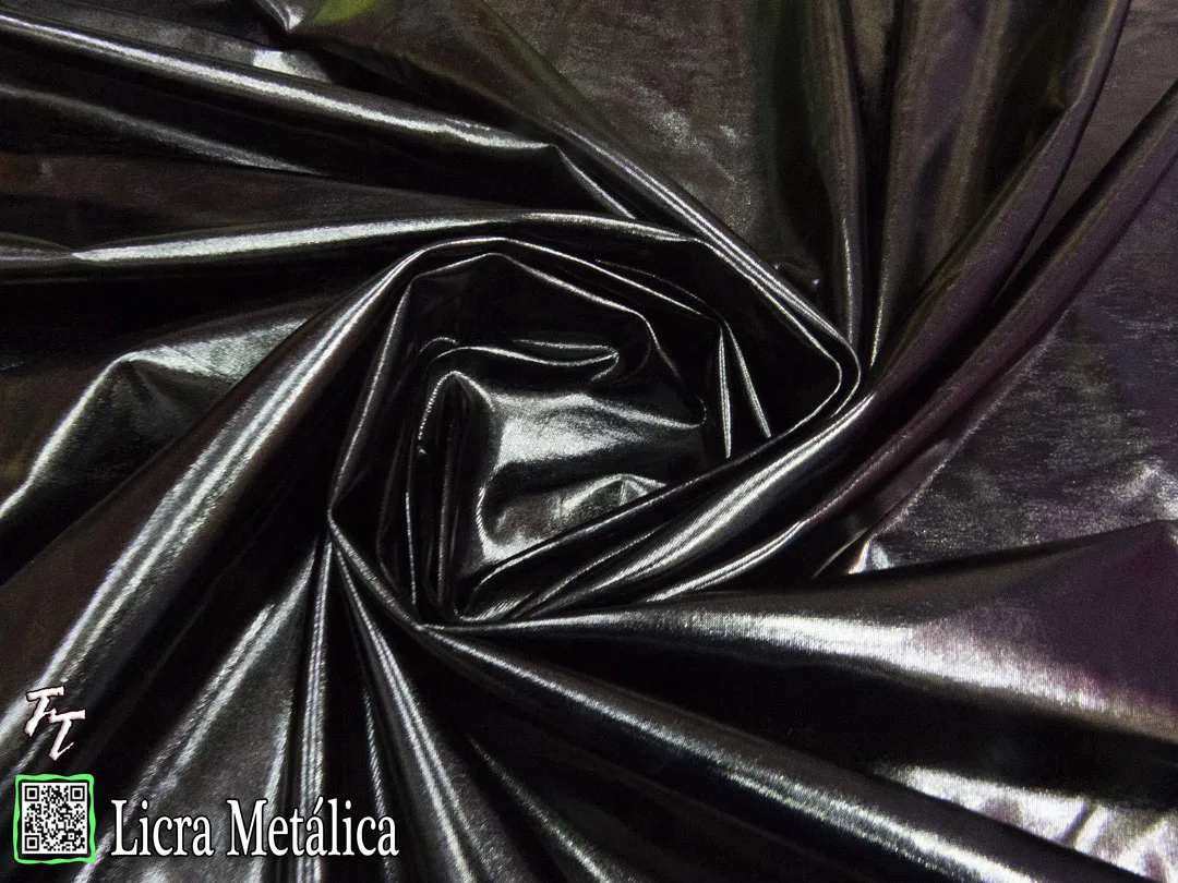 Lycra Metálica | Negro