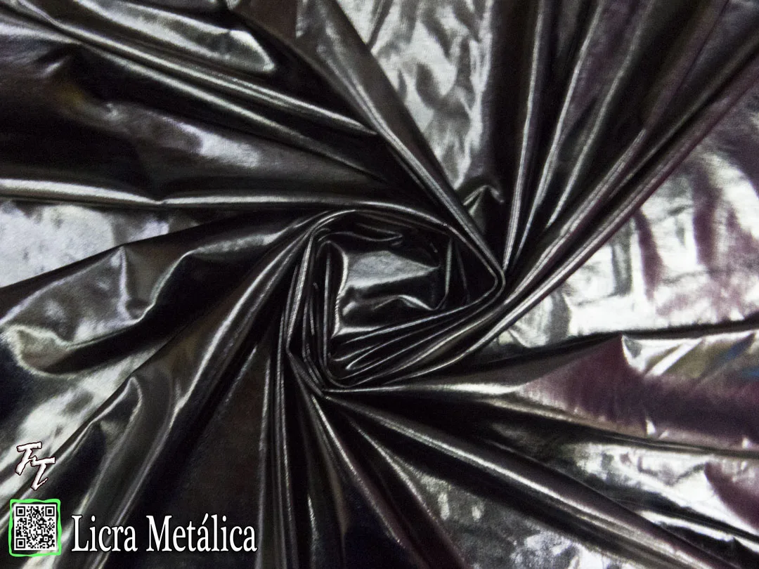 Lycra Metálica | Negro