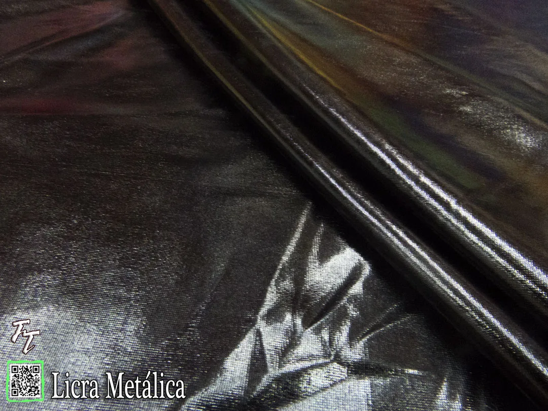 Lycra Metálica | Negro