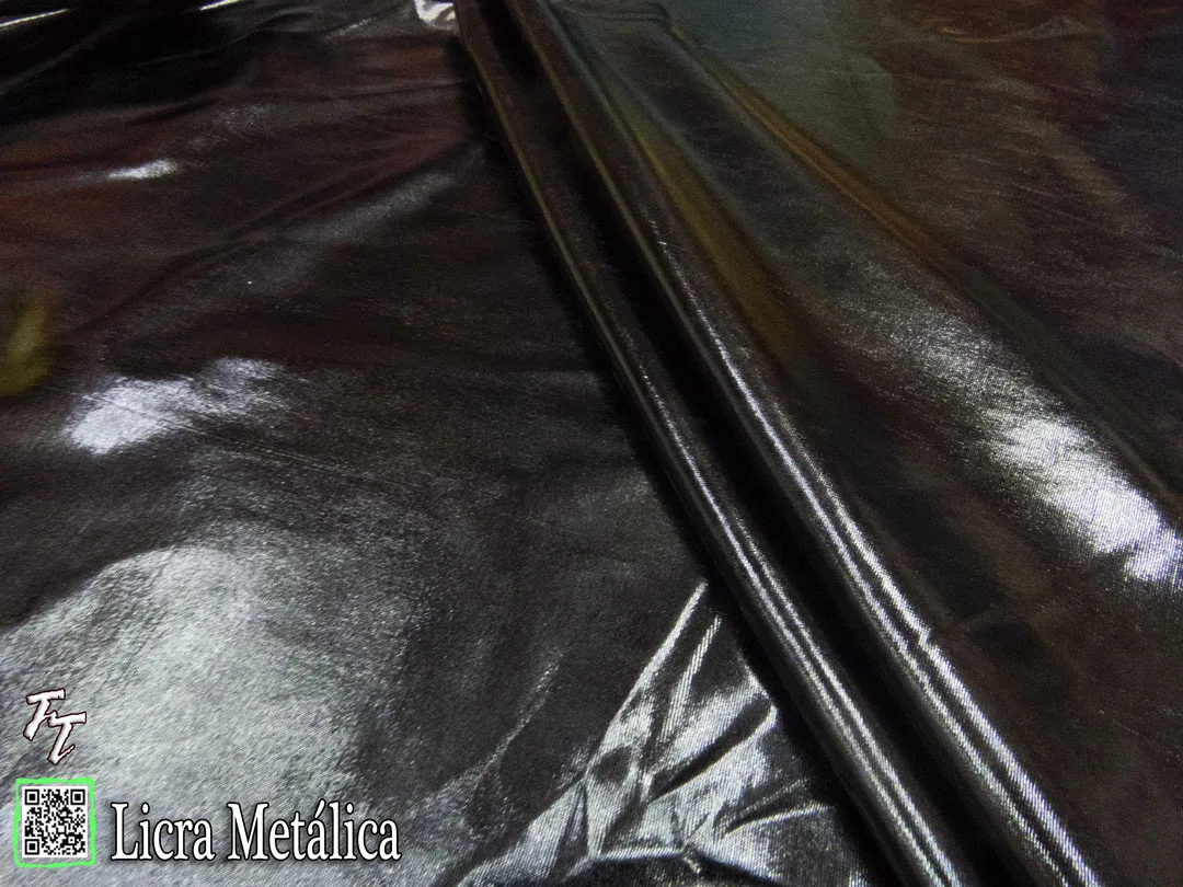 Lycra Metálica | Negro
