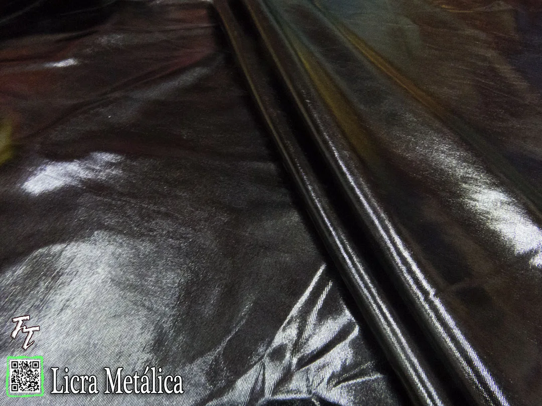 Lycra Metálica | Negro