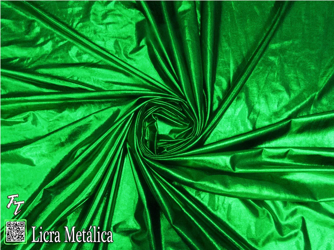 Lycra Metálica | Verde Bandera