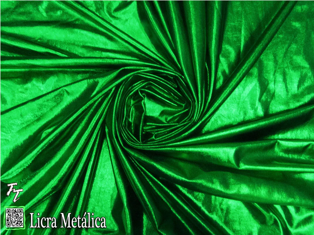 Lycra Metálica | Verde Bandera