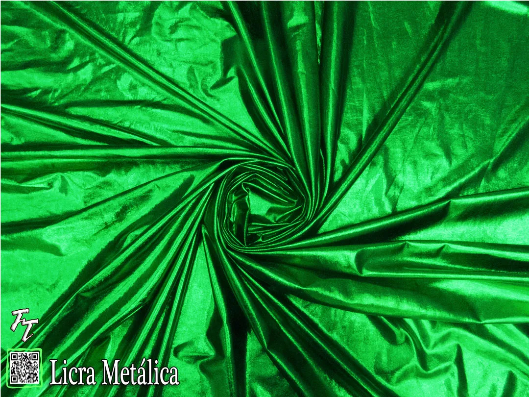 Lycra Metálica | Verde Bandera