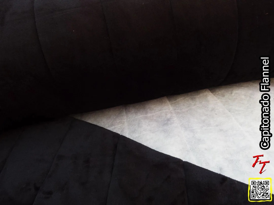 Capitonado Flannel | Negro