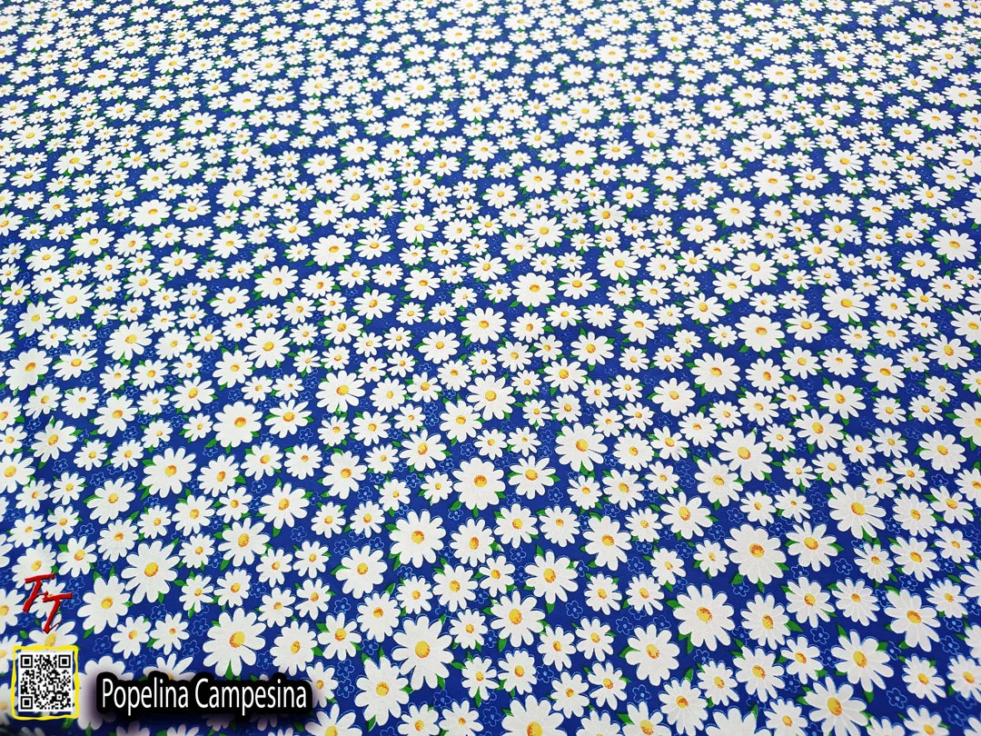 Popelina campesina | Margaritas Azul Rey