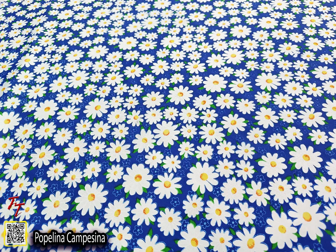 Popelina campesina | Margaritas Azul Rey