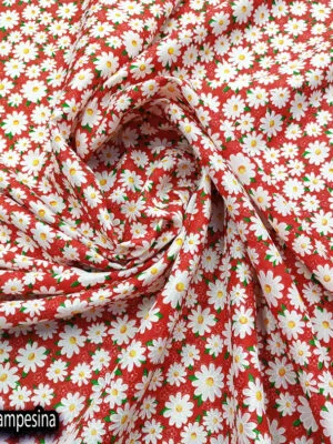 Popelina campesina | Margaritas Rojo