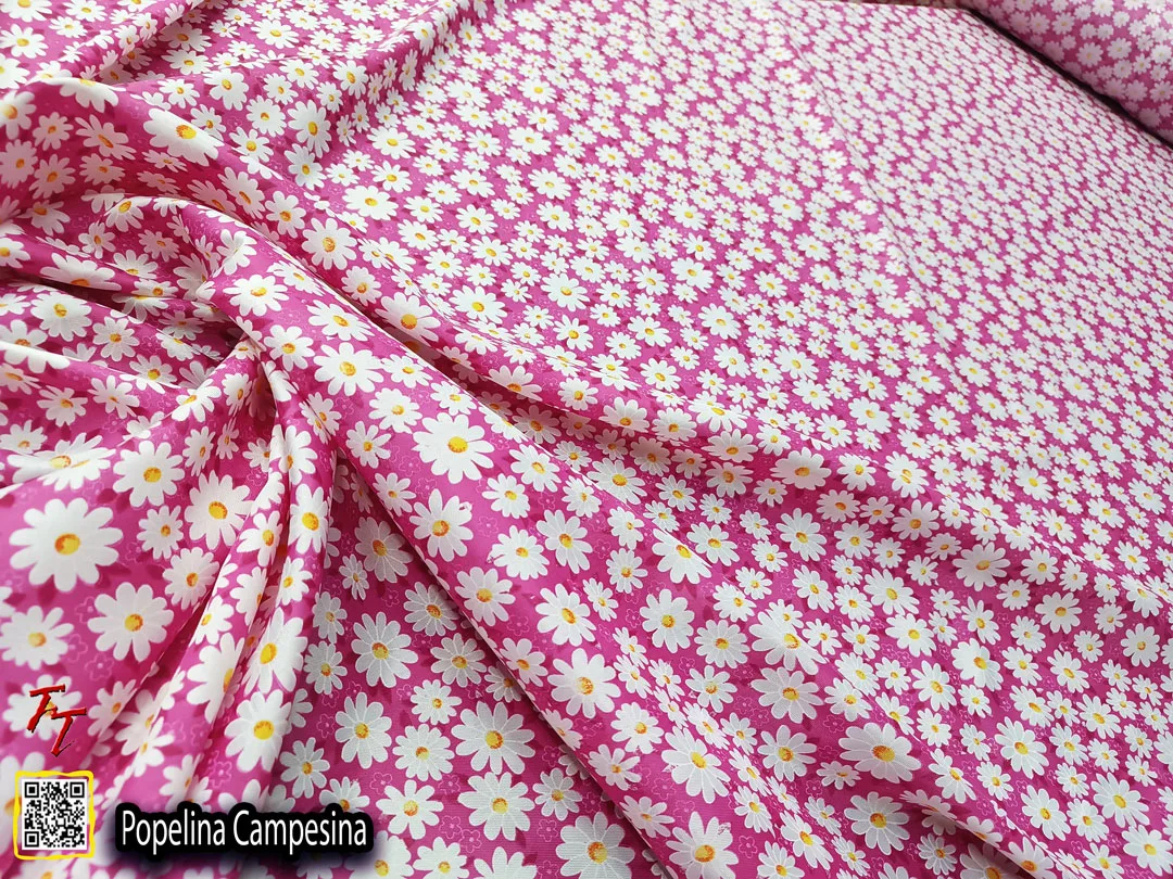 Popelina campesina | Margaritas Fucsia