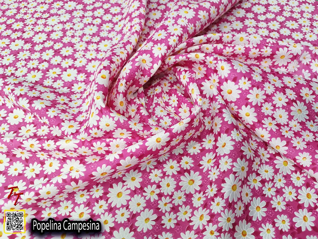 Popelina campesina | Margaritas Fucsia