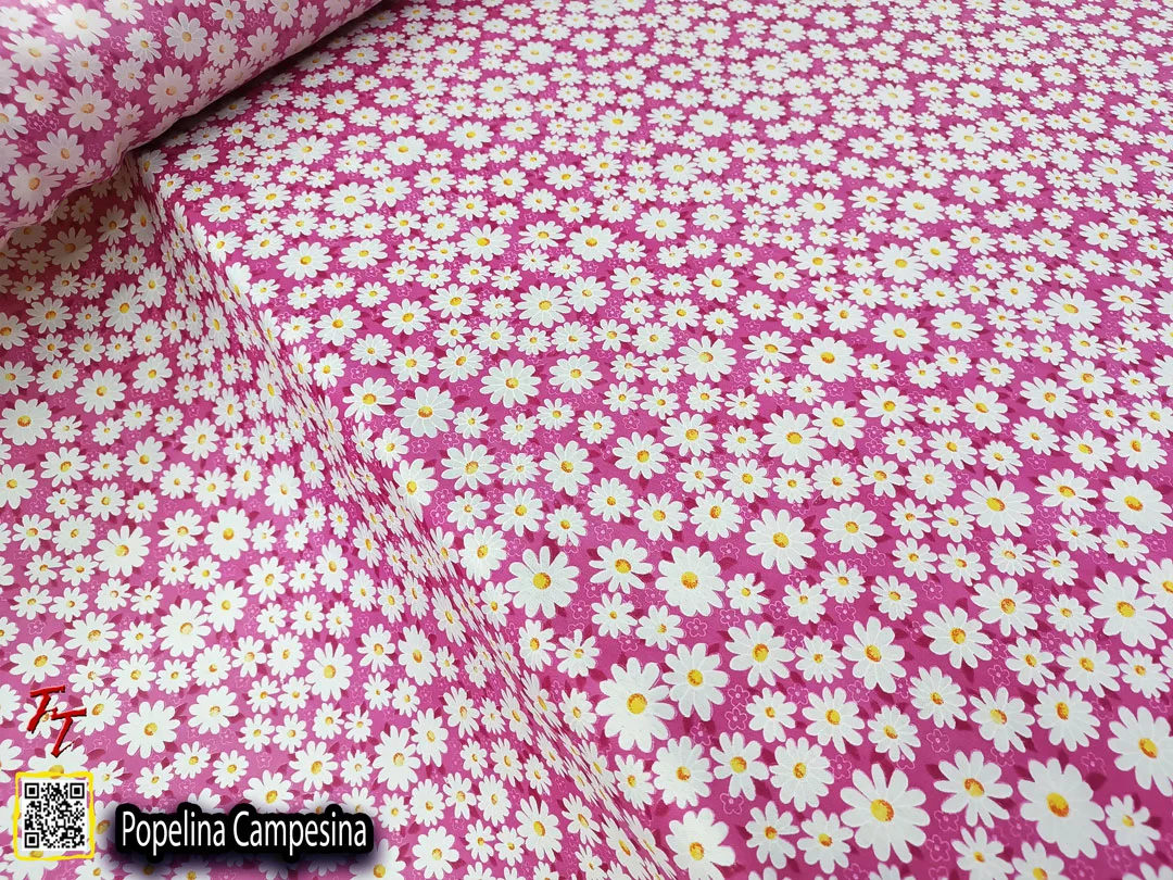 Popelina campesina | Margaritas Fucsia