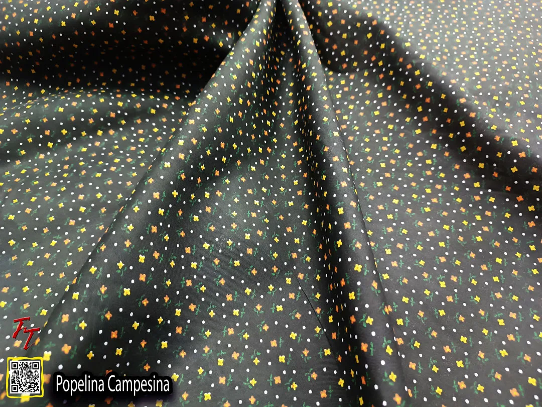 Popelina campesina | Flor pequeña Negro