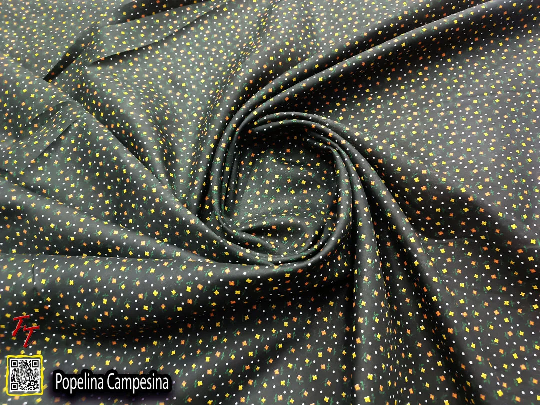 Popelina campesina | Flor pequeña Negro