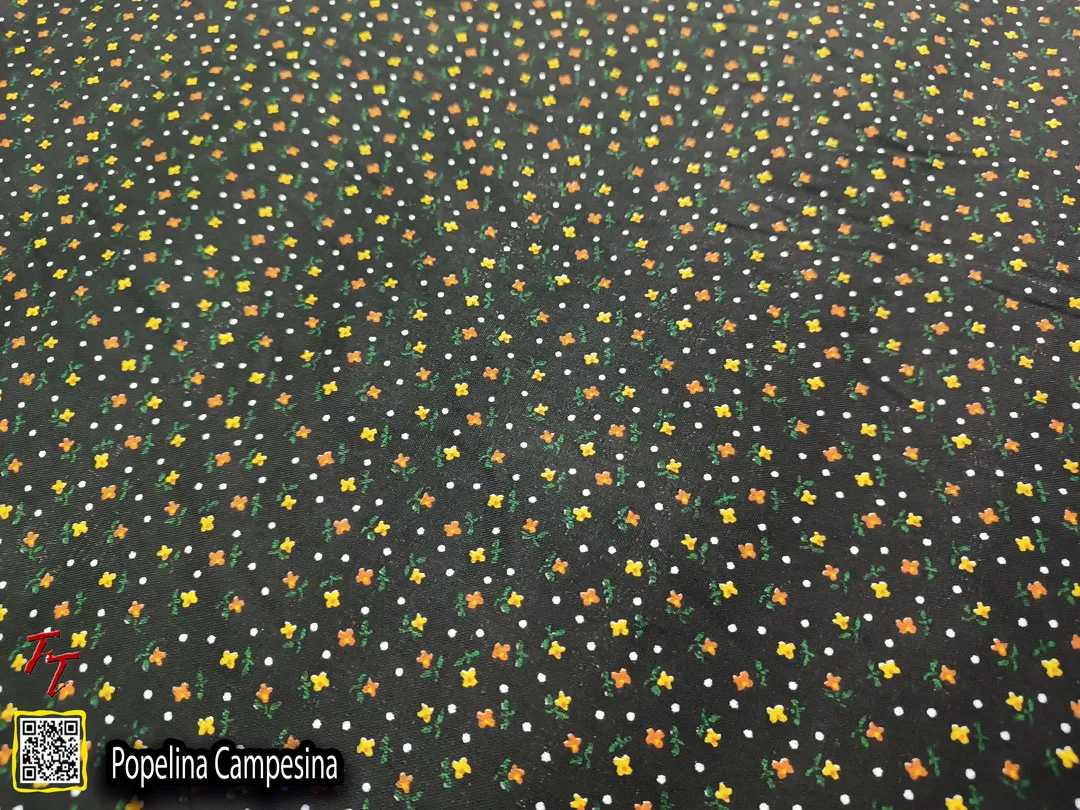 Popelina campesina | Flor pequeña Negro