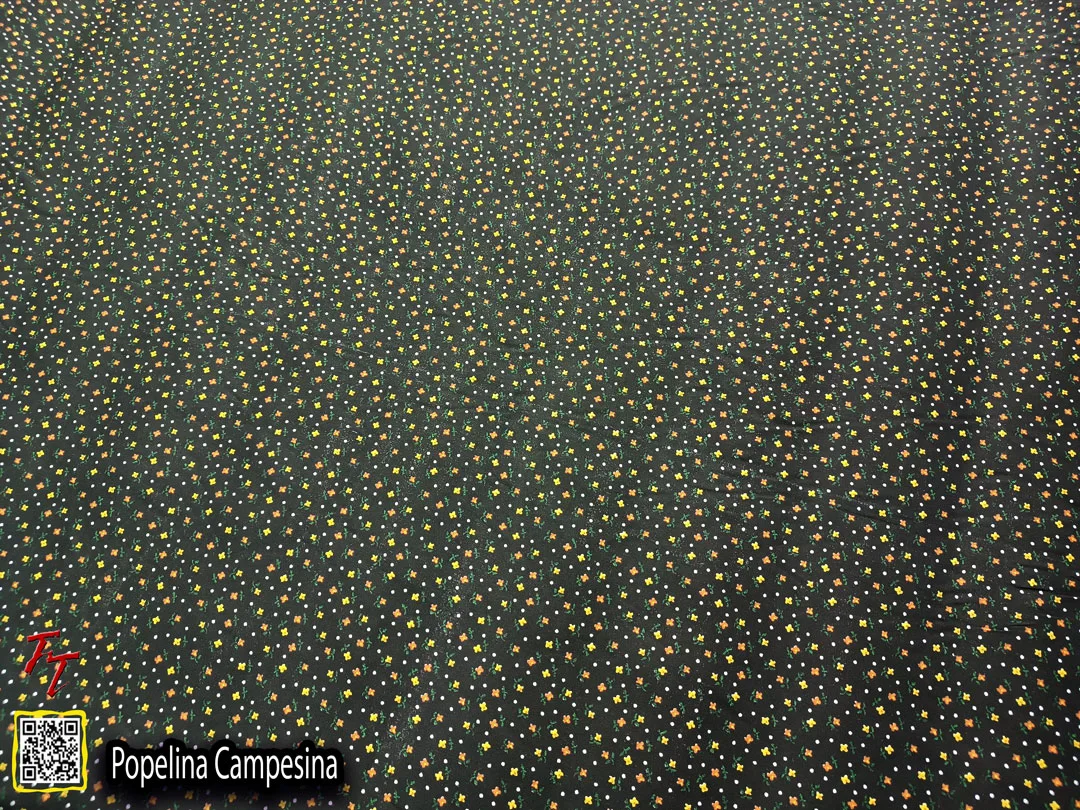 Popelina campesina | Flor pequeña Negro