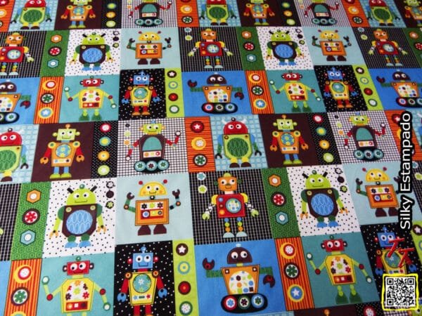 Silki estampado | Robots #1