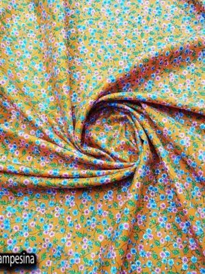 Popelina campesina | Flor mediana Naranja