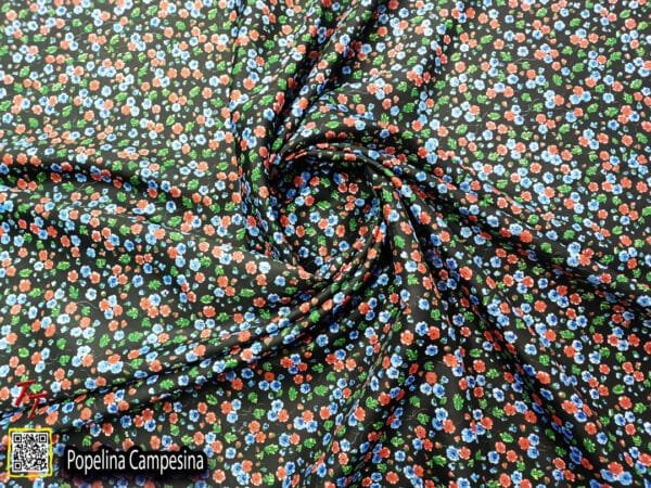 Popelina campesina | Flor mediana Negro