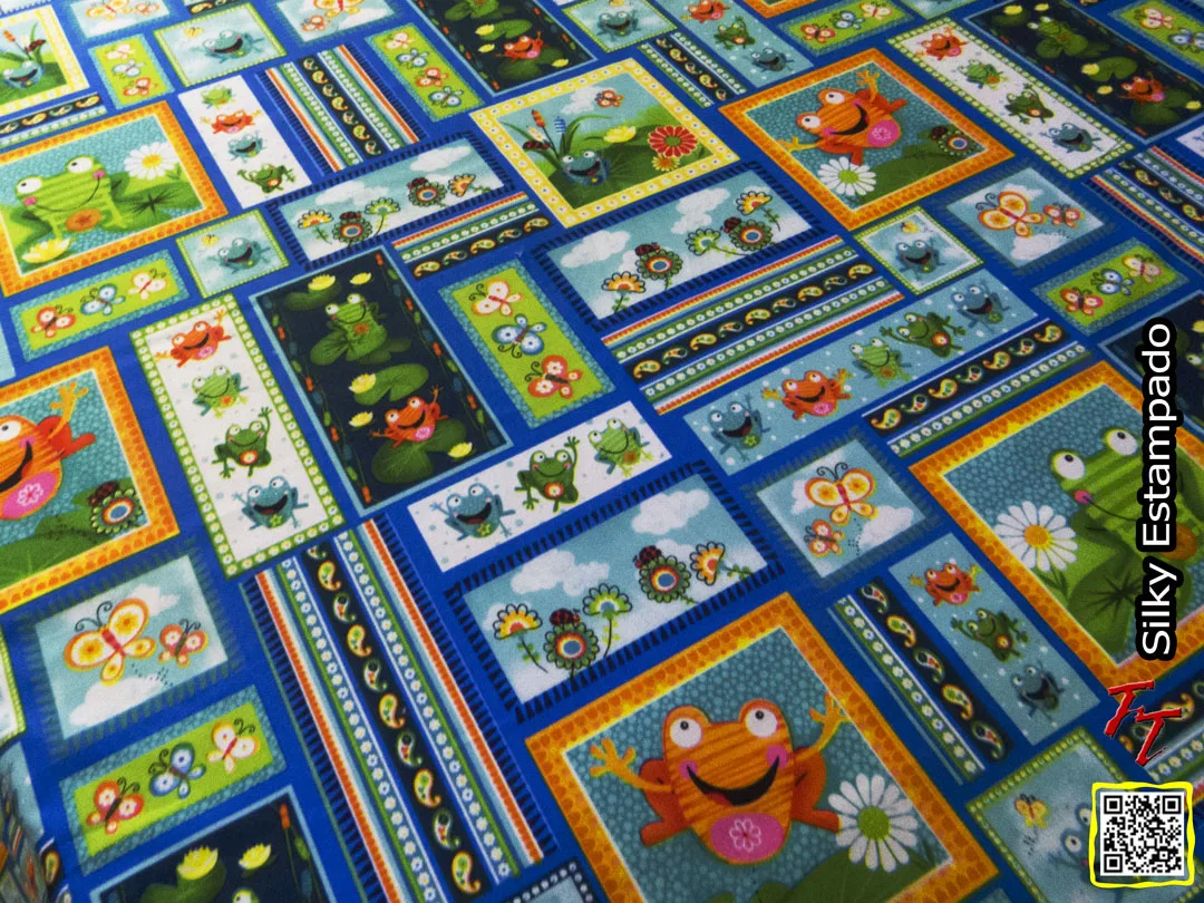 Silki estampado | Ranas #1