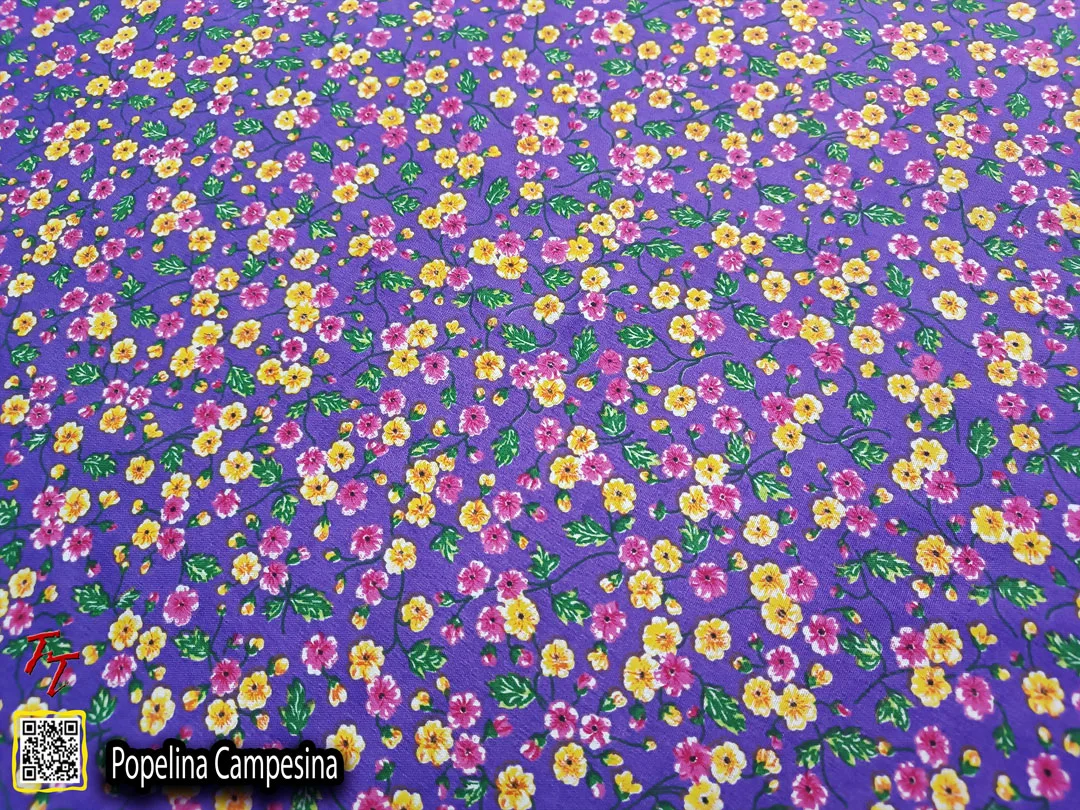Popelina campesina | Flor mediana Morado