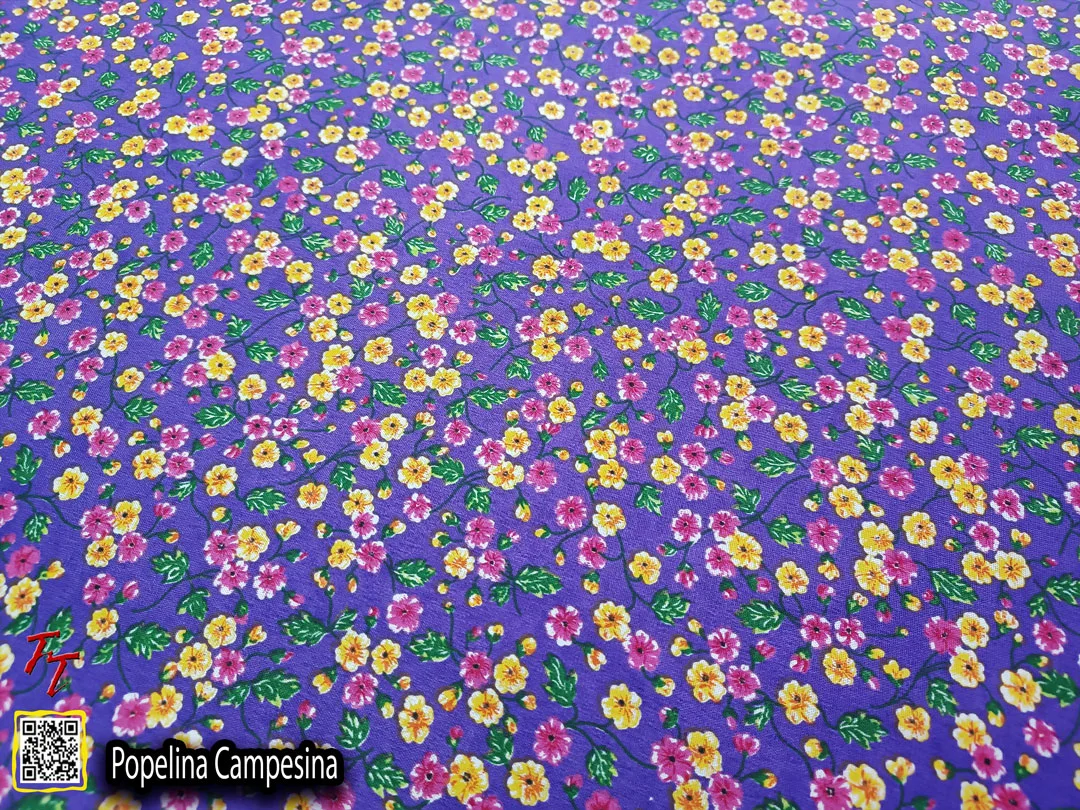 Popelina campesina | Flor mediana Morado