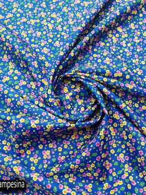 Popelina campesina | Flor mediana Azul Rey