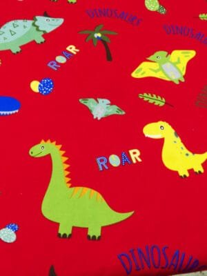 Tergal fantasía | Dinosaurios Rojo