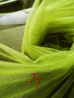 Tul Gliter | Verde Neón