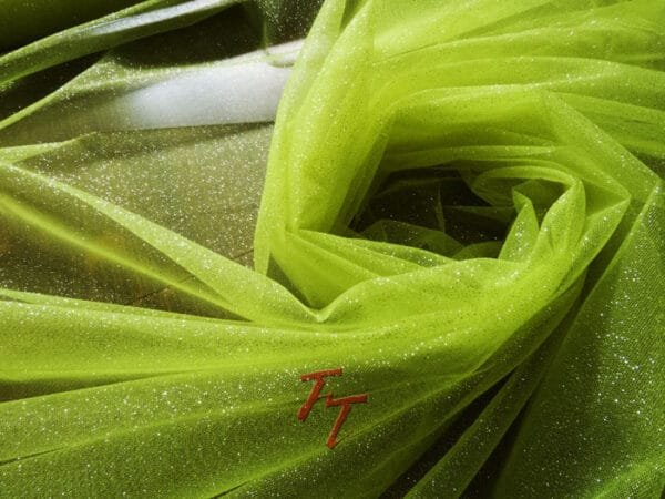 Tul Gliter | Verde Neón