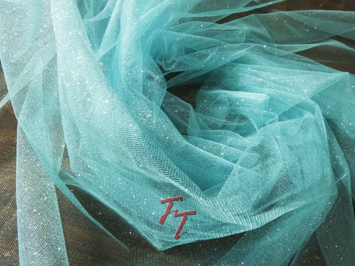 Tul Gliter | Verde Menta