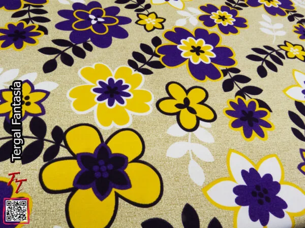 Tergal fantasía | Flor #1 Morado