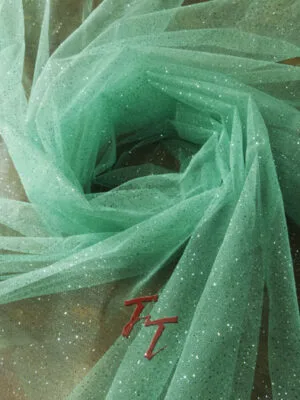 Tul Gliter | Verde Menta #2
