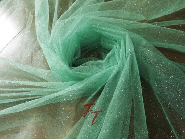 Tul Gliter | Verde Menta #2