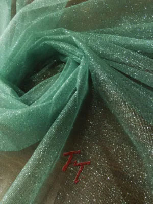 Tul Gliter | Verde Menta #1