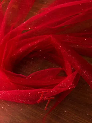 Tul Gliter | Rojo