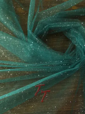 Tul Gliter | Verde Jade
