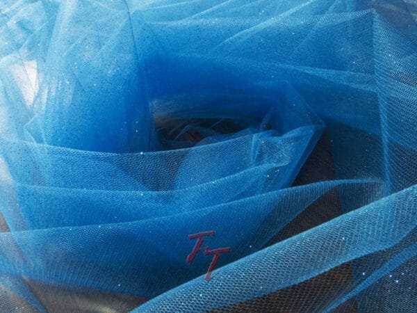 Tul Gliter | Azul turquesa