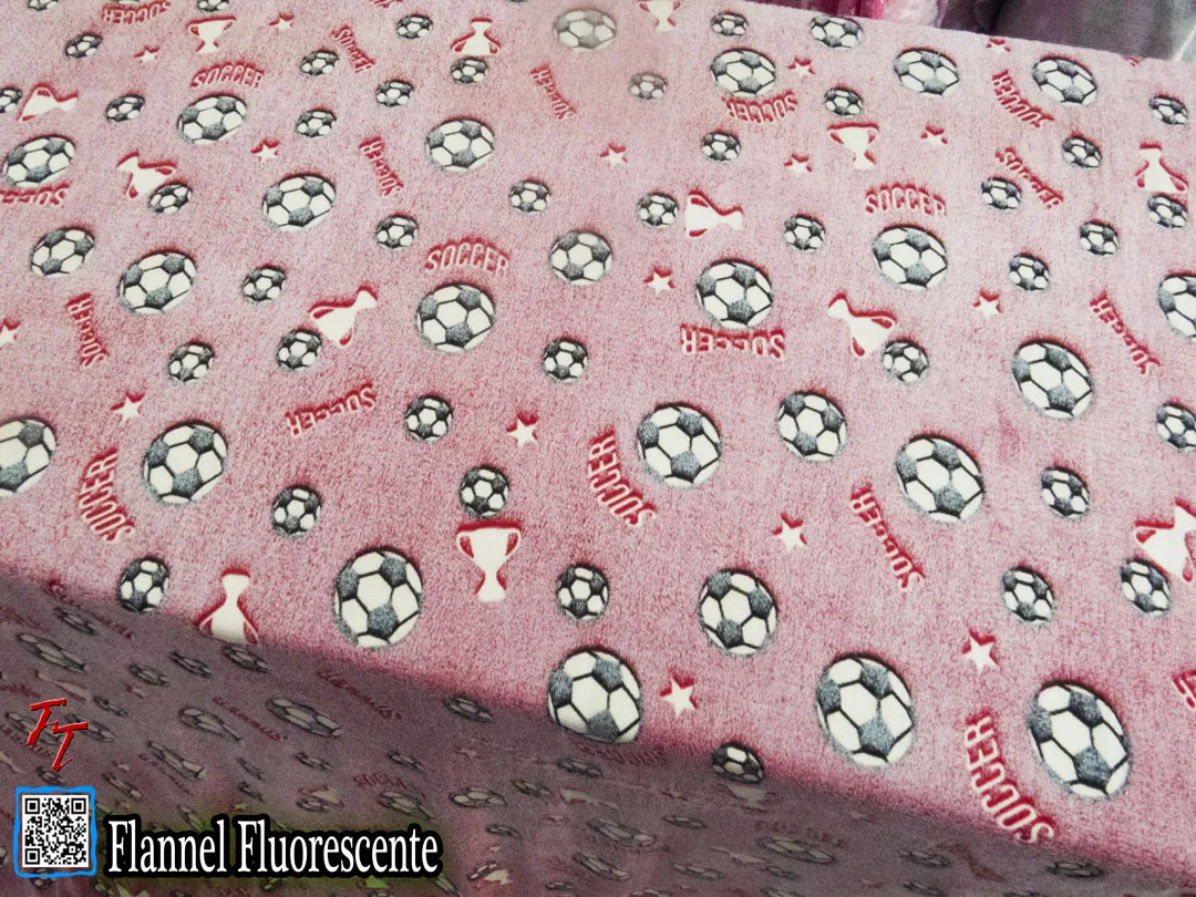 Flannel Fluorescente Balones