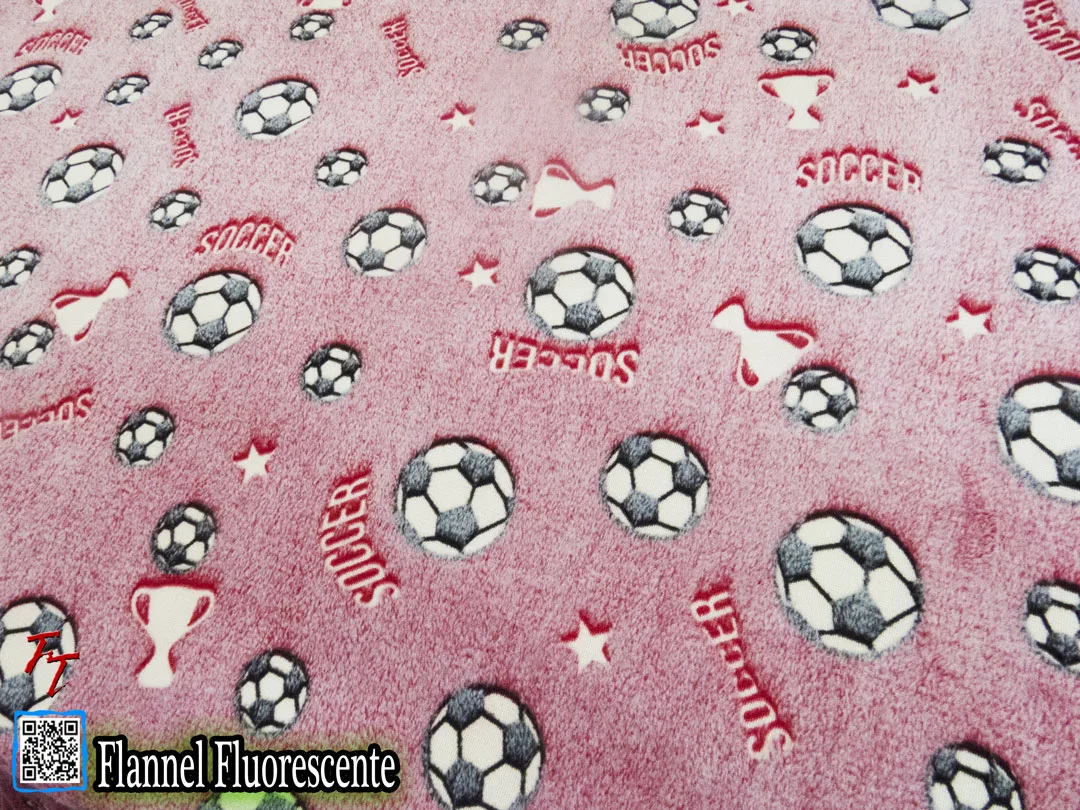 Flannel Fluorescente Balones