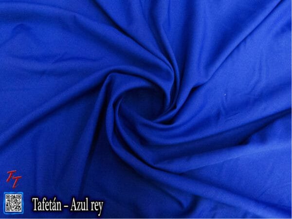 Tela tafetán Azul Rey