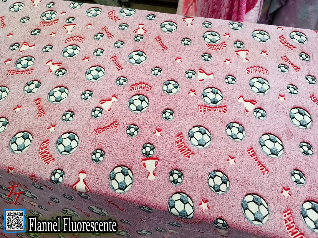 Flannel Fluorescente Balones