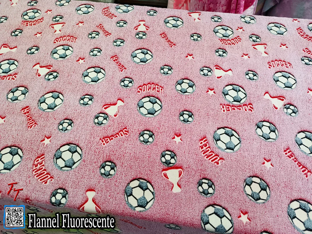 Flannel Fluorescente Balones