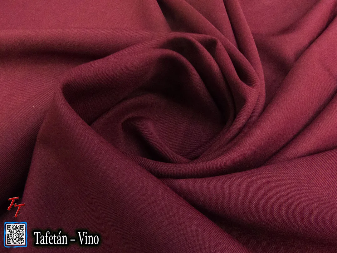 Tela tafetán Vino