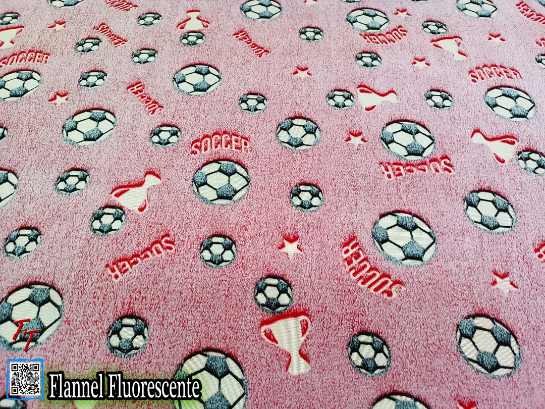 Flannel Fluorescente Balones